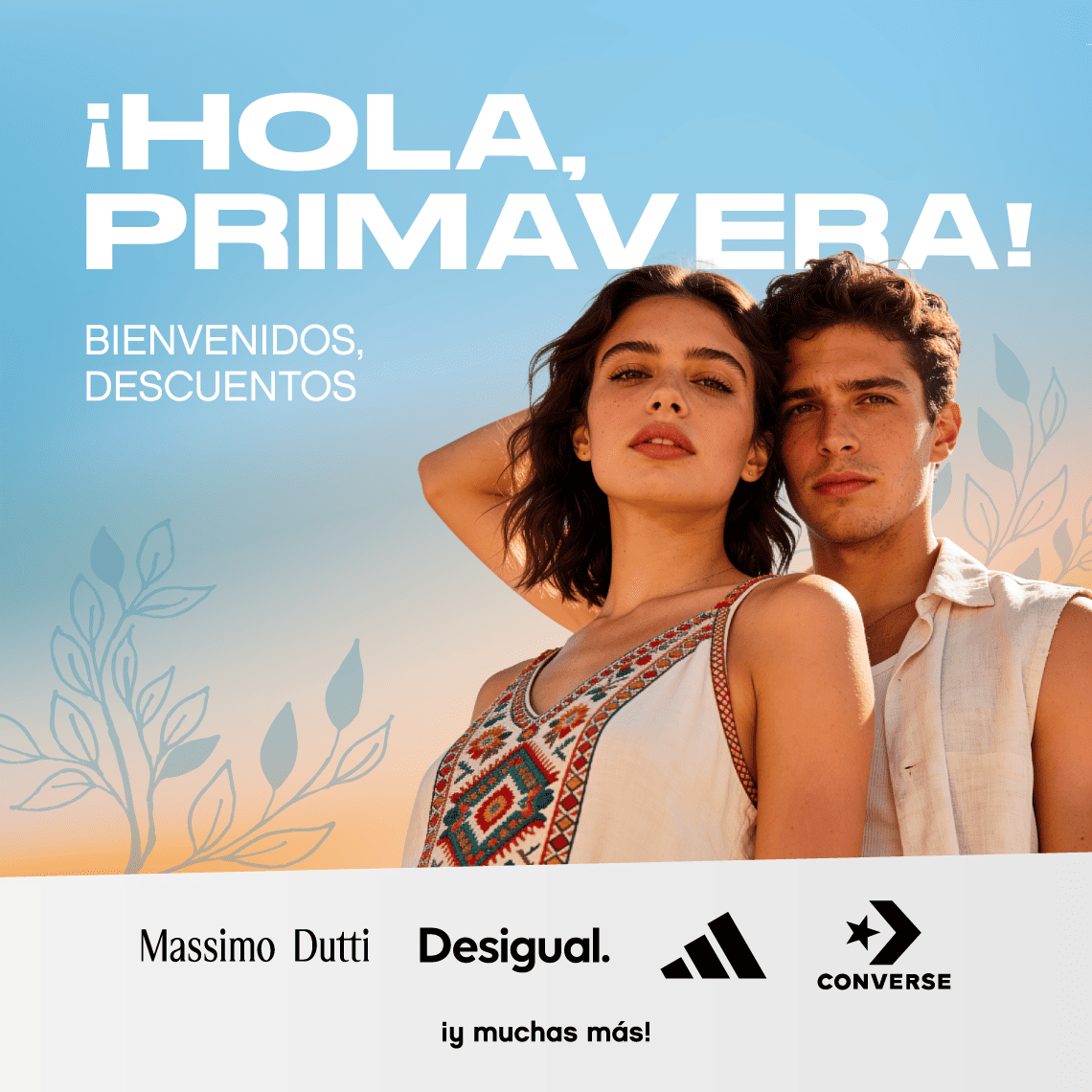 CHICA Y CHICO CON LOOKS DE PRIMAVERA